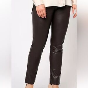 Susan graver faux leather skinny jeans nwot size 12